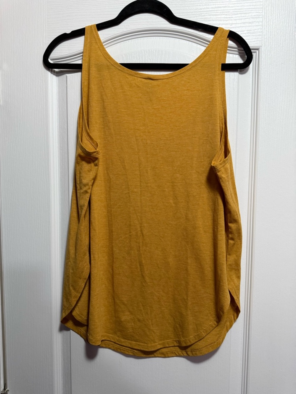 Mustard Yellow Racerback Tank /Cat and Books - Picture 4 of 4